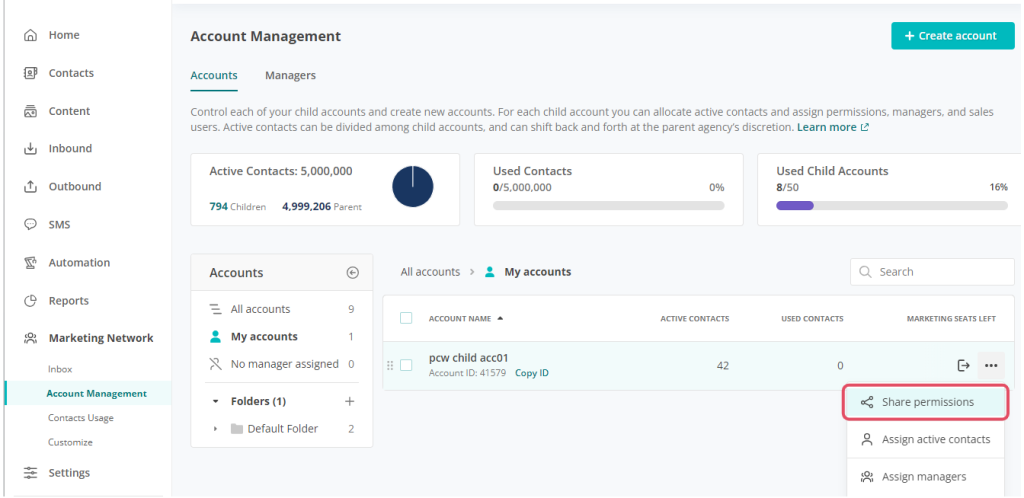 Account Management Dashboard