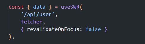 revalidateOnFocus