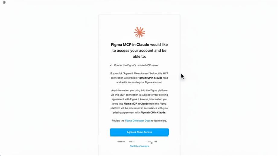 Authorise Figma access