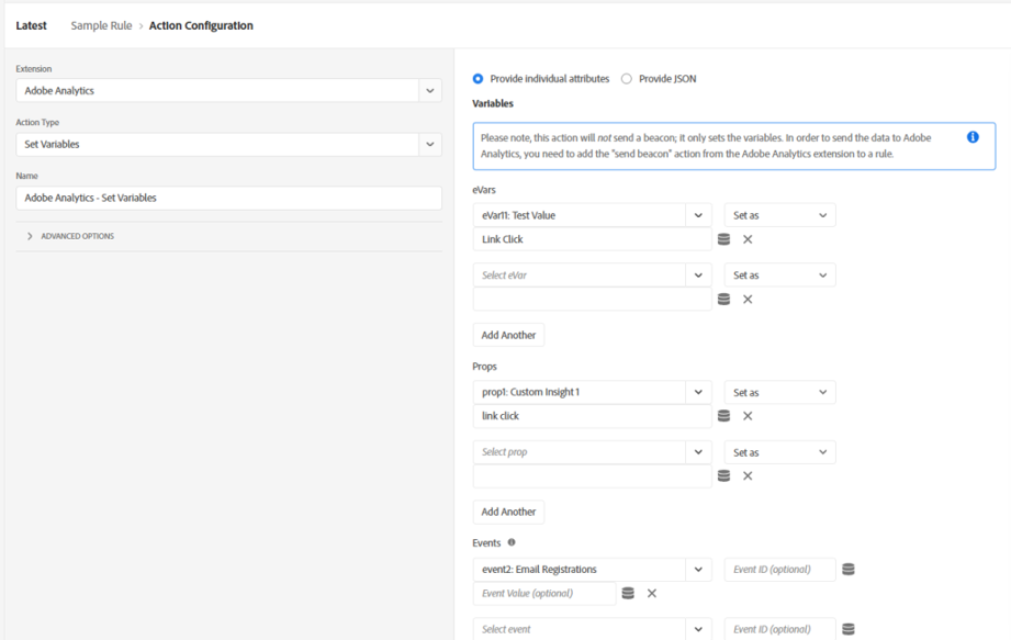 Variable Setting - App Measurement