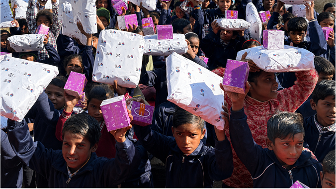 Children in a classroom learning together